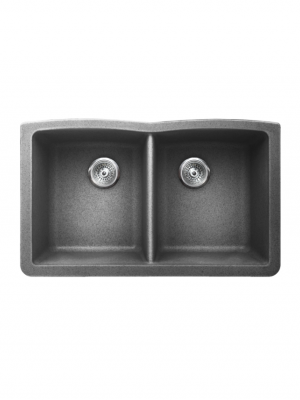 Vertu-E Undermount Graphite NuGranite Sink